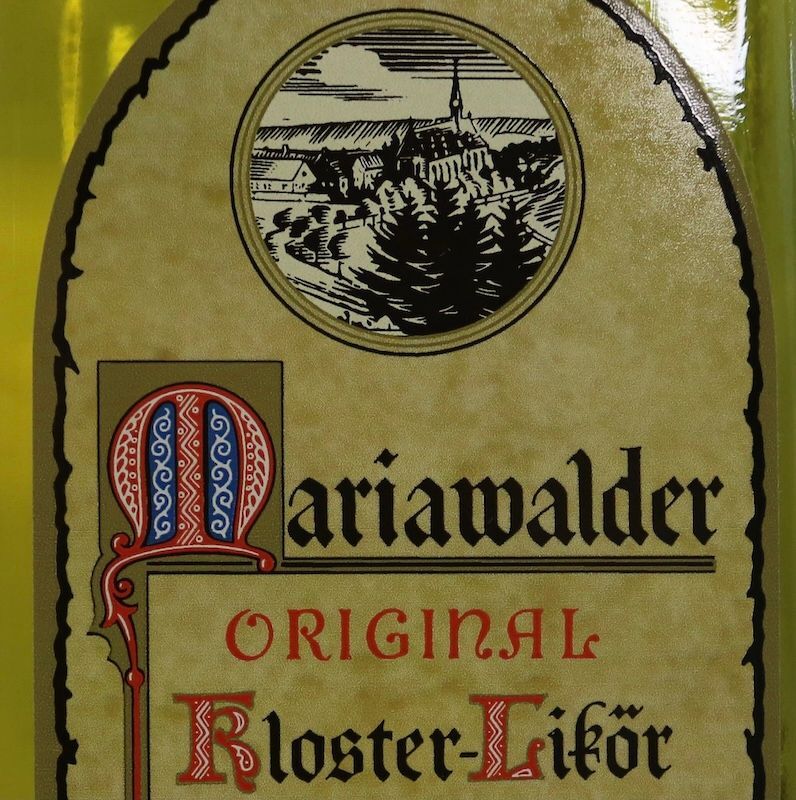 Etikett Mariawalder Kloster Kräuterlikör
