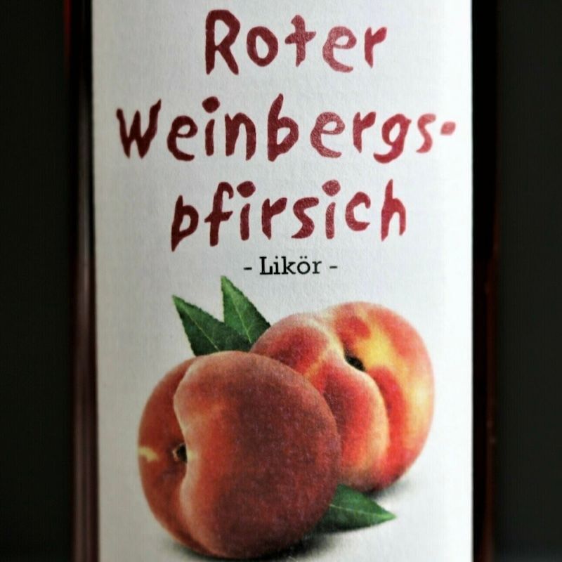 Roter Weinbergpfirsich - Likör