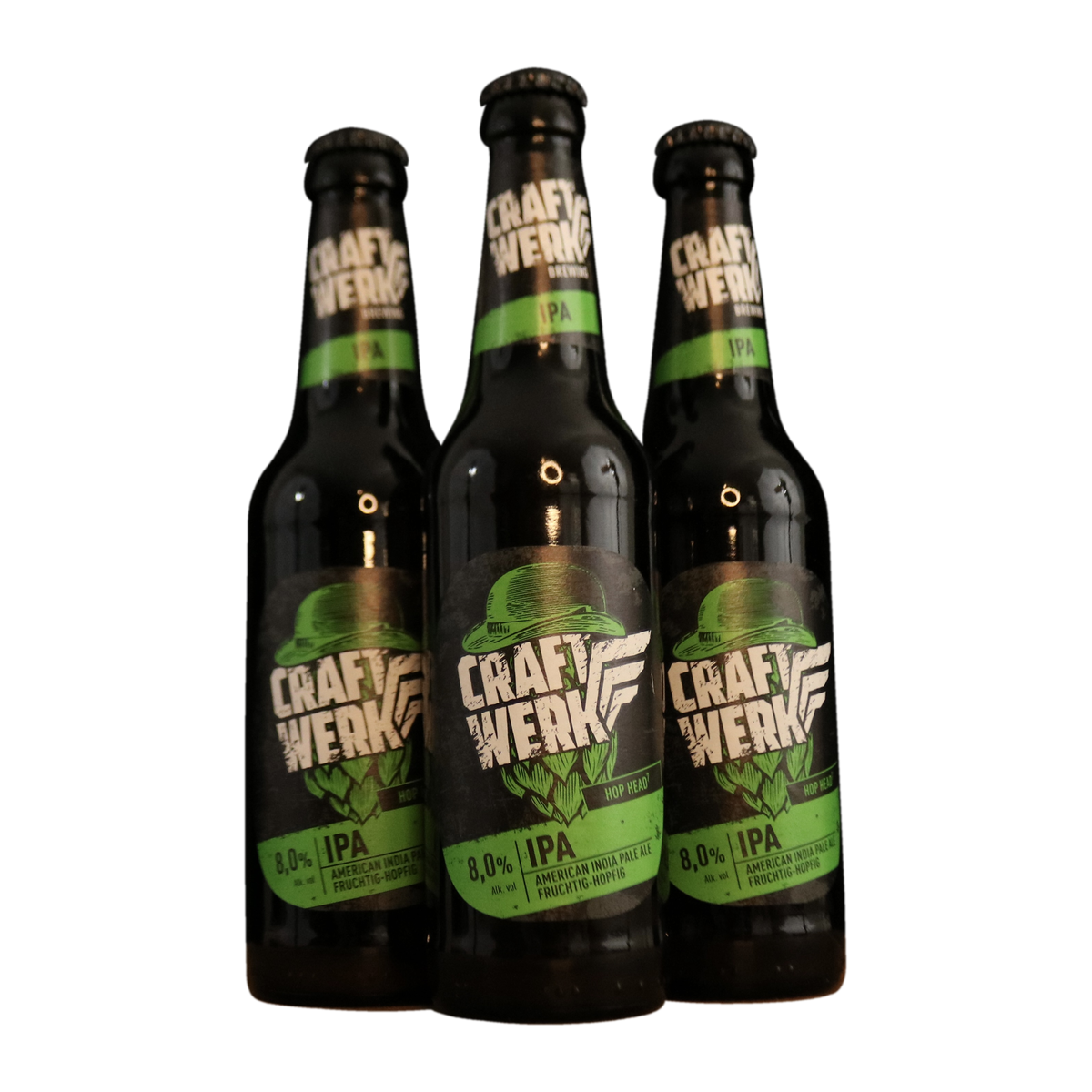 Craftwerk Hop Head 7 IPA, drei Flaschen à 0,33 l