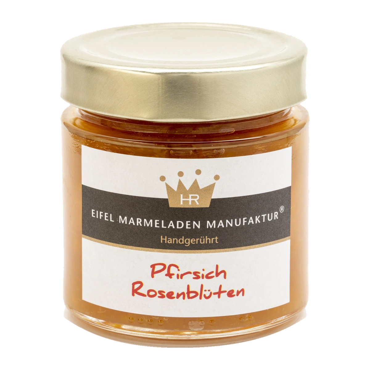 Pfirsich-Rosenblüten-Fruchtaufstrich – Eifel Marmeladen Manufaktur