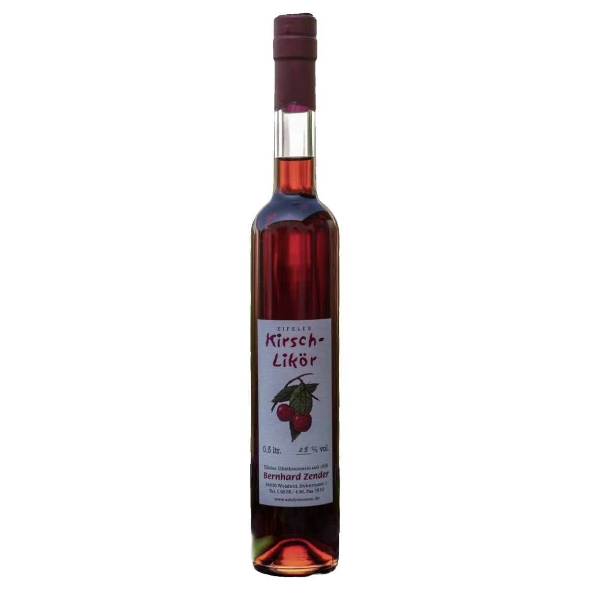 Eifeler Kirsch-Likör von Bernhard Zender, 0,5-l-Flasche