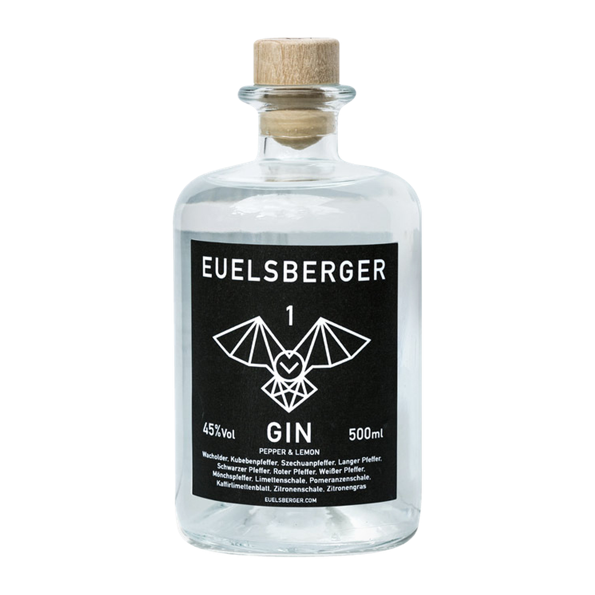 Euelsberger Gin #1 PEPPER & LEMON, 0,5-l-Flasche