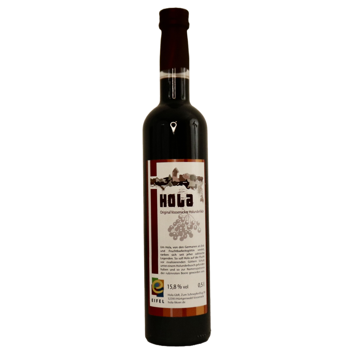 Hola Original Vossenacker Holunderlikör, 0,5-l-Flasche