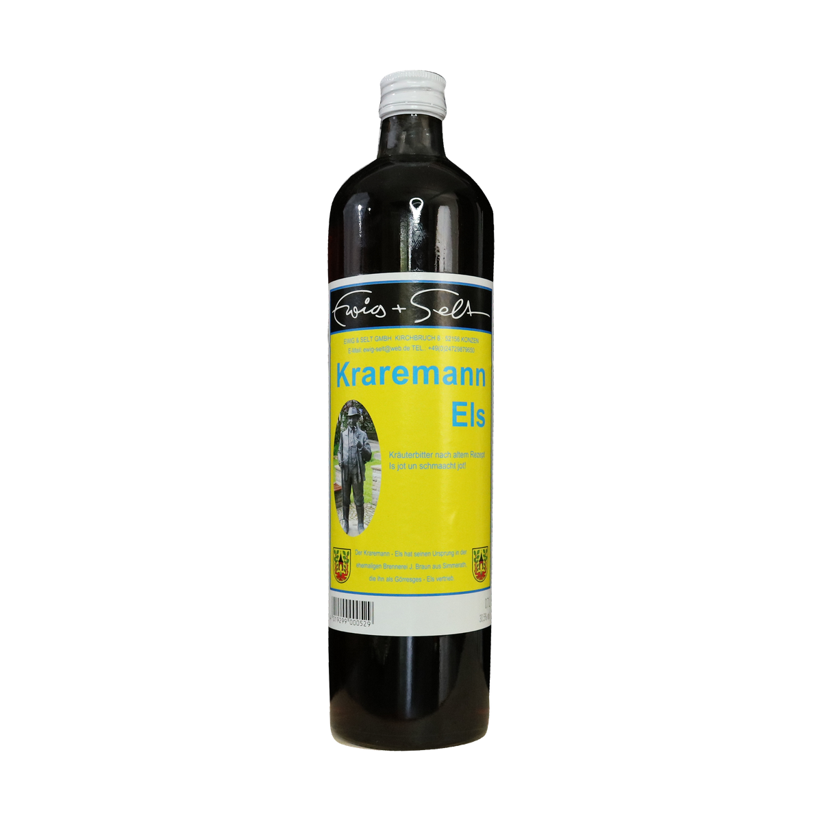 Kraremann Els Kräuterbitter von Ewig & Selt, 0,7-l-Flasche