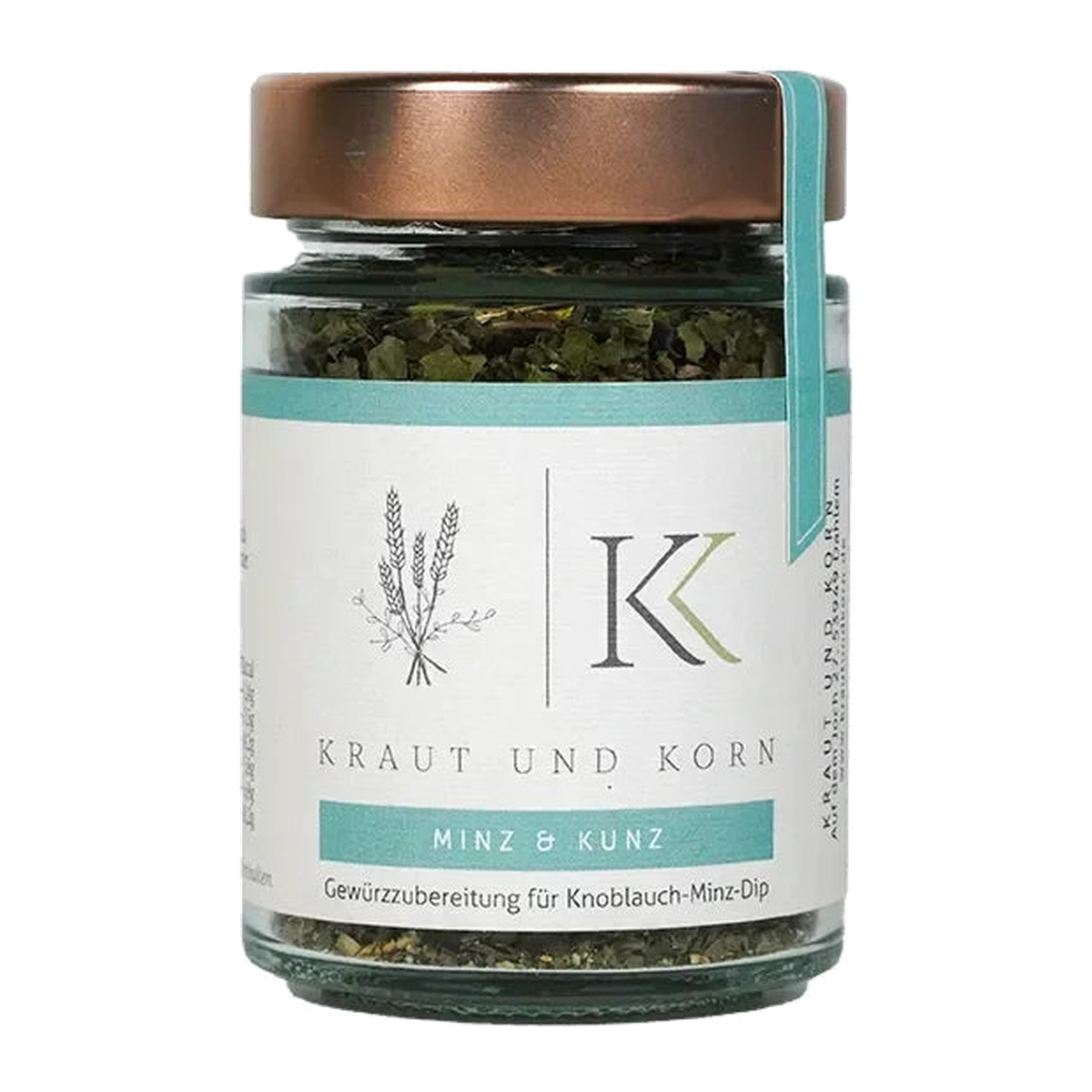 Minz & Kunz Gewürz für Minz-Knoblauch-Dip – Kraut & Korn im Glas