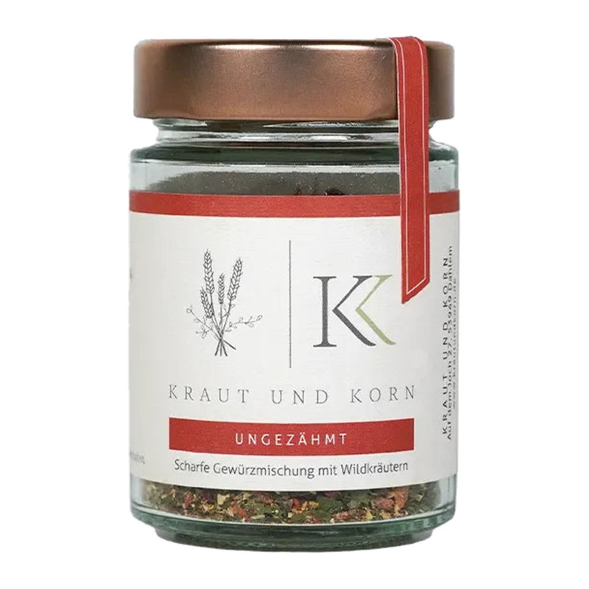 Ungezähmt Grillgewürz – Kraut & Korn im Glas