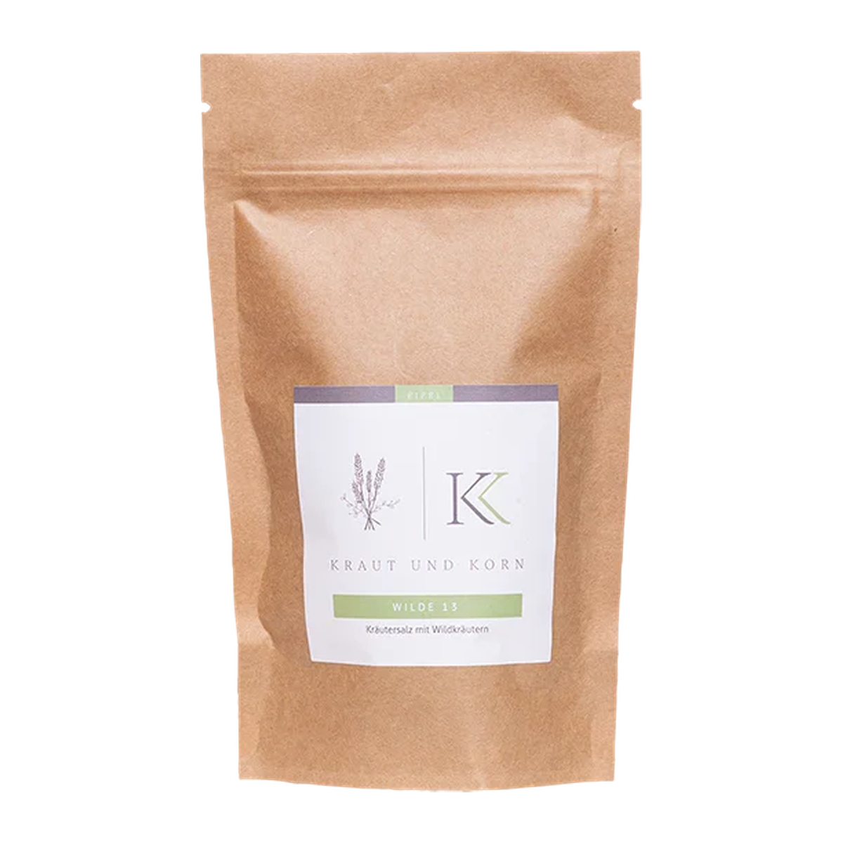 Wilde 13 Wildkräutersalz – Kraut & Korn im Nachfüllbeutel, 140 g