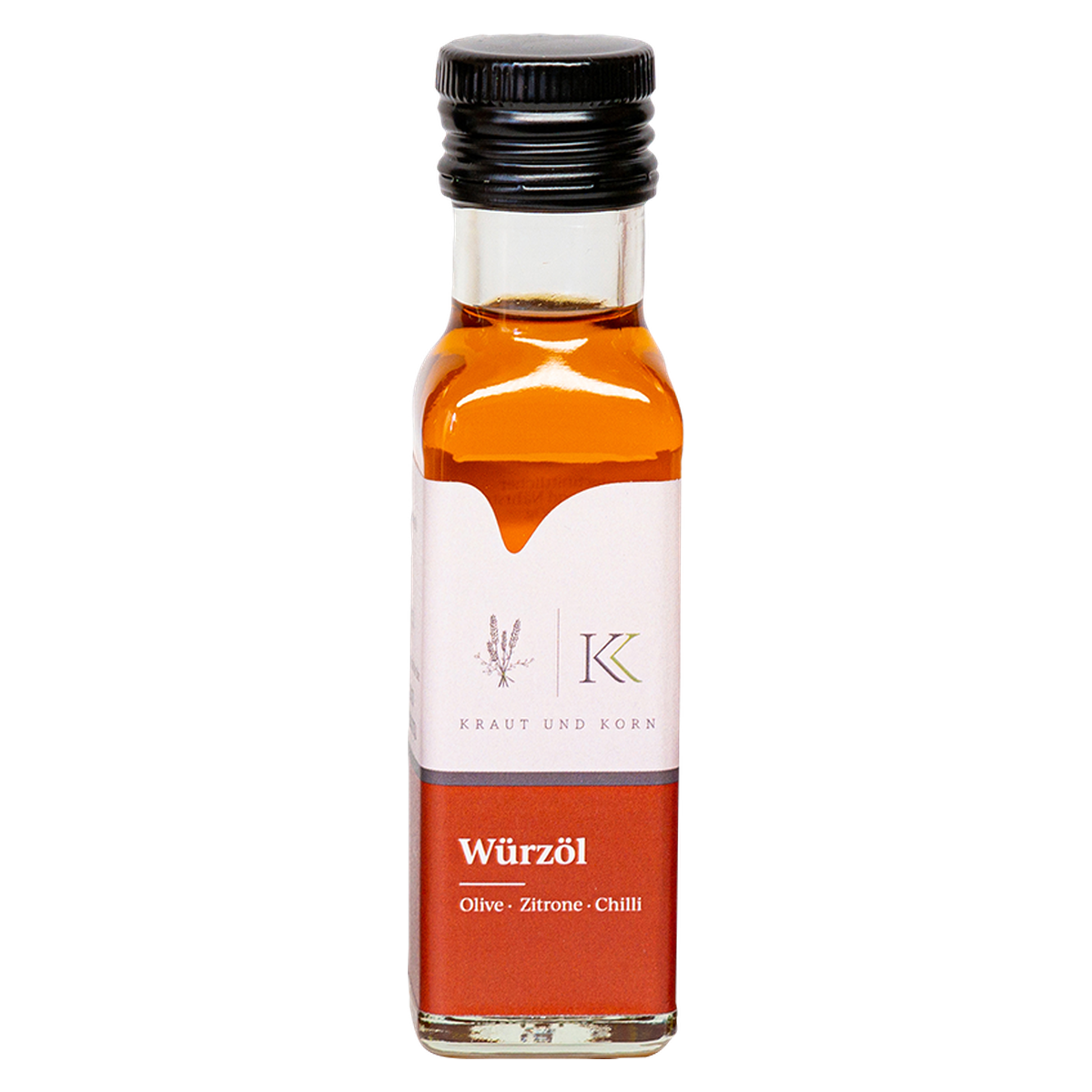 Würzöl Olive-Zitrone-Chili – Kraut & Korn im Fläschchen