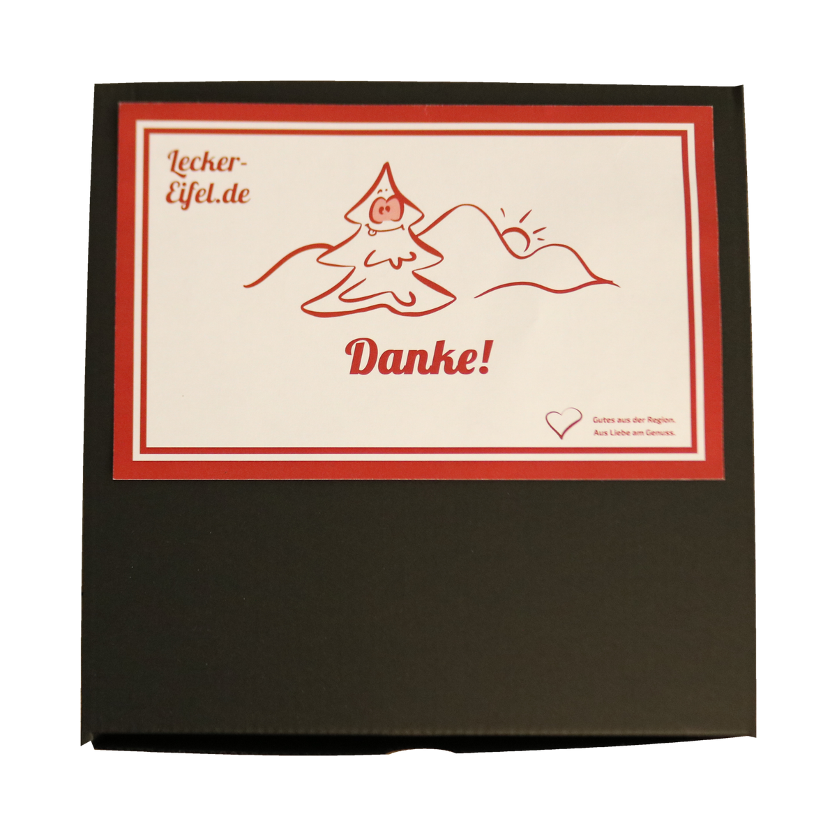 Lecker-Eifel Geschenkbox Klassik mit Aufdruck „Danke“