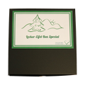Lecker-Eifel Geschenkbox Spezial, geschlossene schwarze Geschenkverpackung