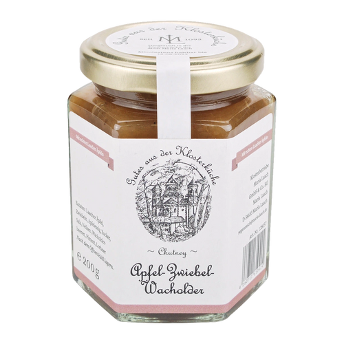 Apfel-Zwiebel-Chutney mit Wacholder – Maria Laach