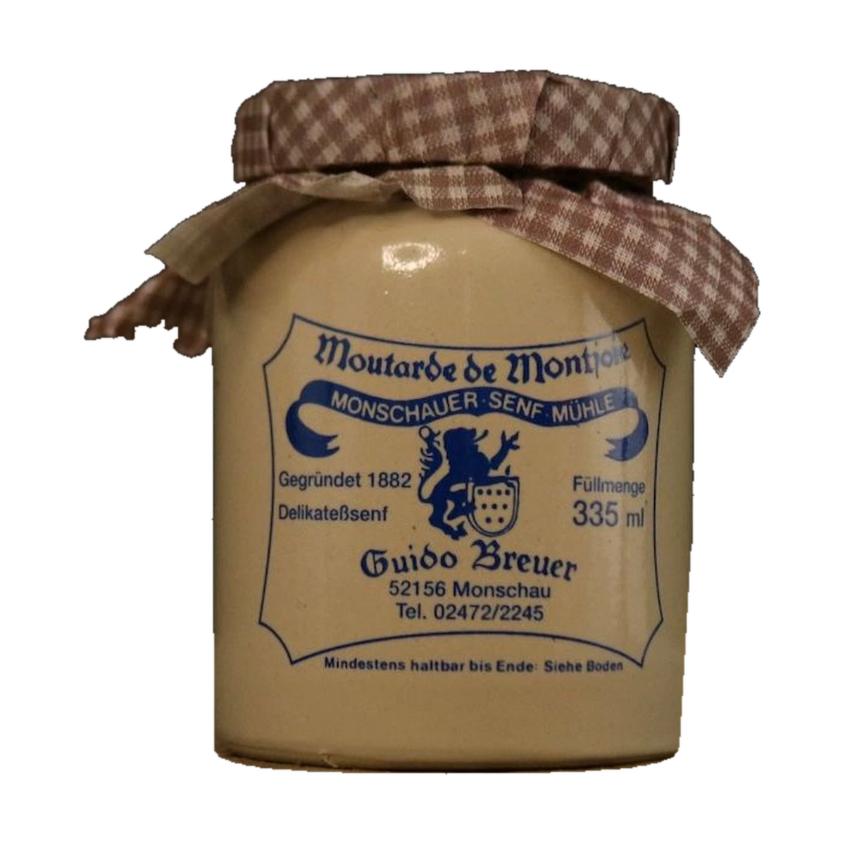 Monschauer Senf Altdeutsche Art (335ml) aus der Historischen Senfmühle Monschau im originalen Senftopf