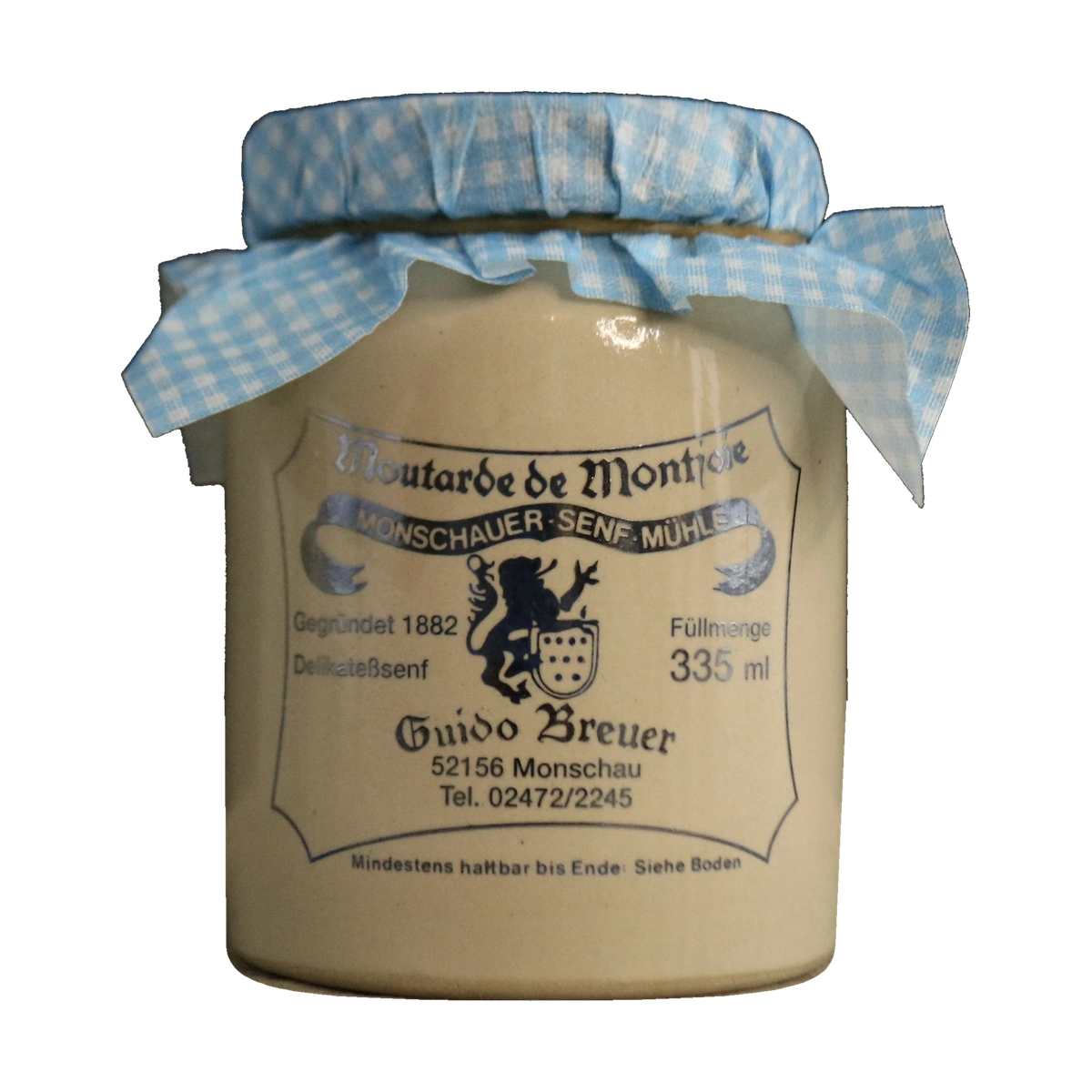 Monschauer Senf Apfel-Meeretich (335ml) aus der Historischen Senfmühle Monschau im originalen Senftopf