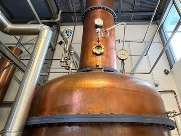 Kupferne Brennblase zur Herstellung von Eifel Whisky