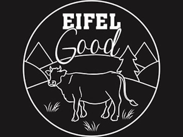 Logo von Eifel Good mit Rind und Eifellandschaft