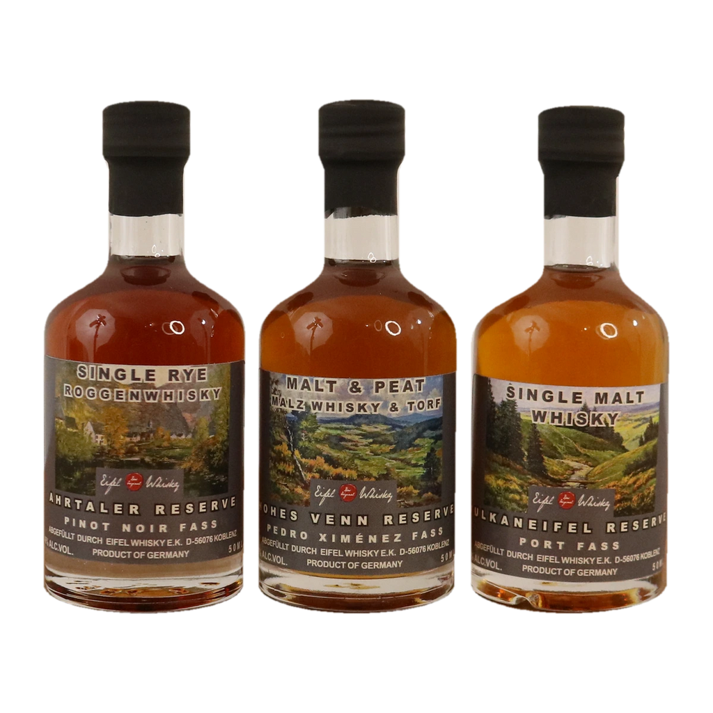 Eifel Whisky Reserve – Probierbox mit Miniaturen (3 × 40 ml)