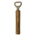 Handgedrechselter Flaschenöffner von TwinWood mit geradem Griff aus Eichenholz