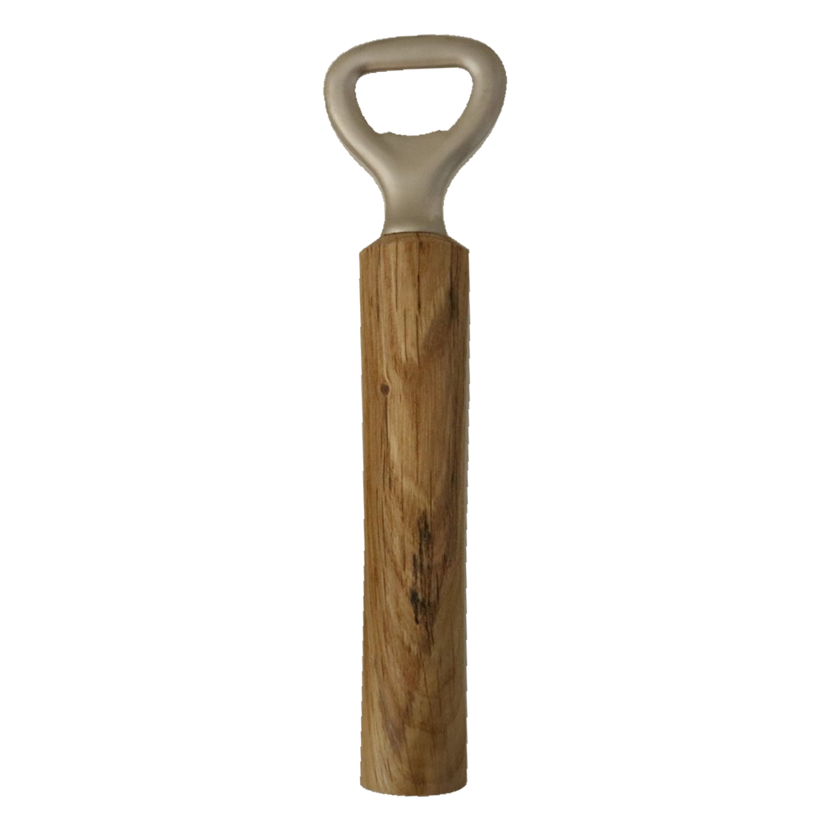 Handgedrechselter Flaschenöffner von TwinWood mit geradem Griff aus Eichenholz