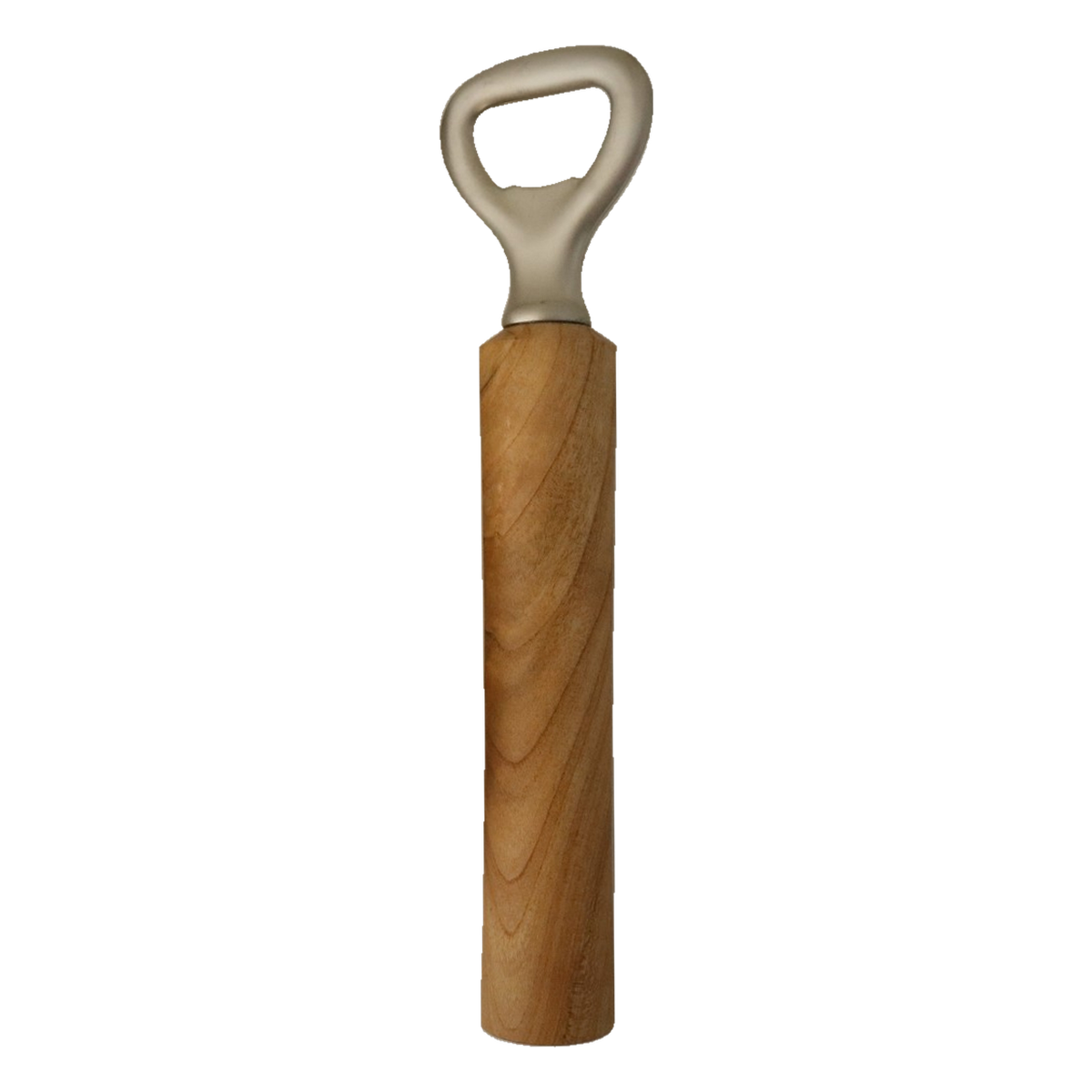 Handgedrechselter Flaschenöffner von TwinWood mit geradem Griff aus Kirschholz