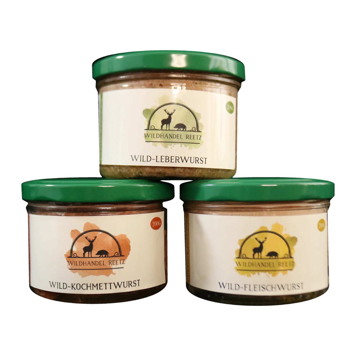 Dreierlei Eifler Wildwurst – Wildhandel Reetz (3 × 200 g)